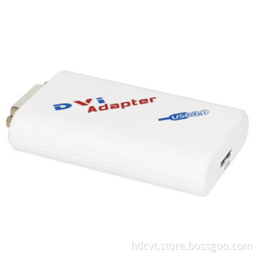 Audio/Video USB3.0 to DVI/Port Adapter, 1,920x1,080P, 2014 Hot Plug-and-play Function